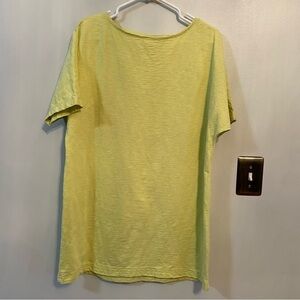 J. Jill lime green short sleeve slouchy dress medium